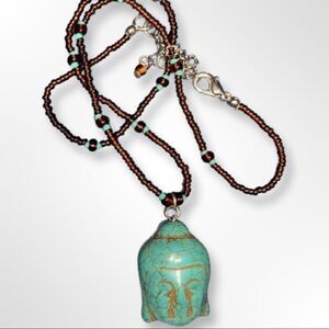 Boho Beaded Buddha Necklace